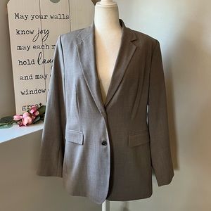 Banana Republic NWOT Taupe Gray Wool Blend Blazer